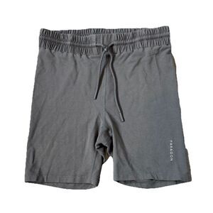 Paragon Fitwear Bike Shorts Size L Gray Organic Cotton Bamboo Workout Gym Sculpt